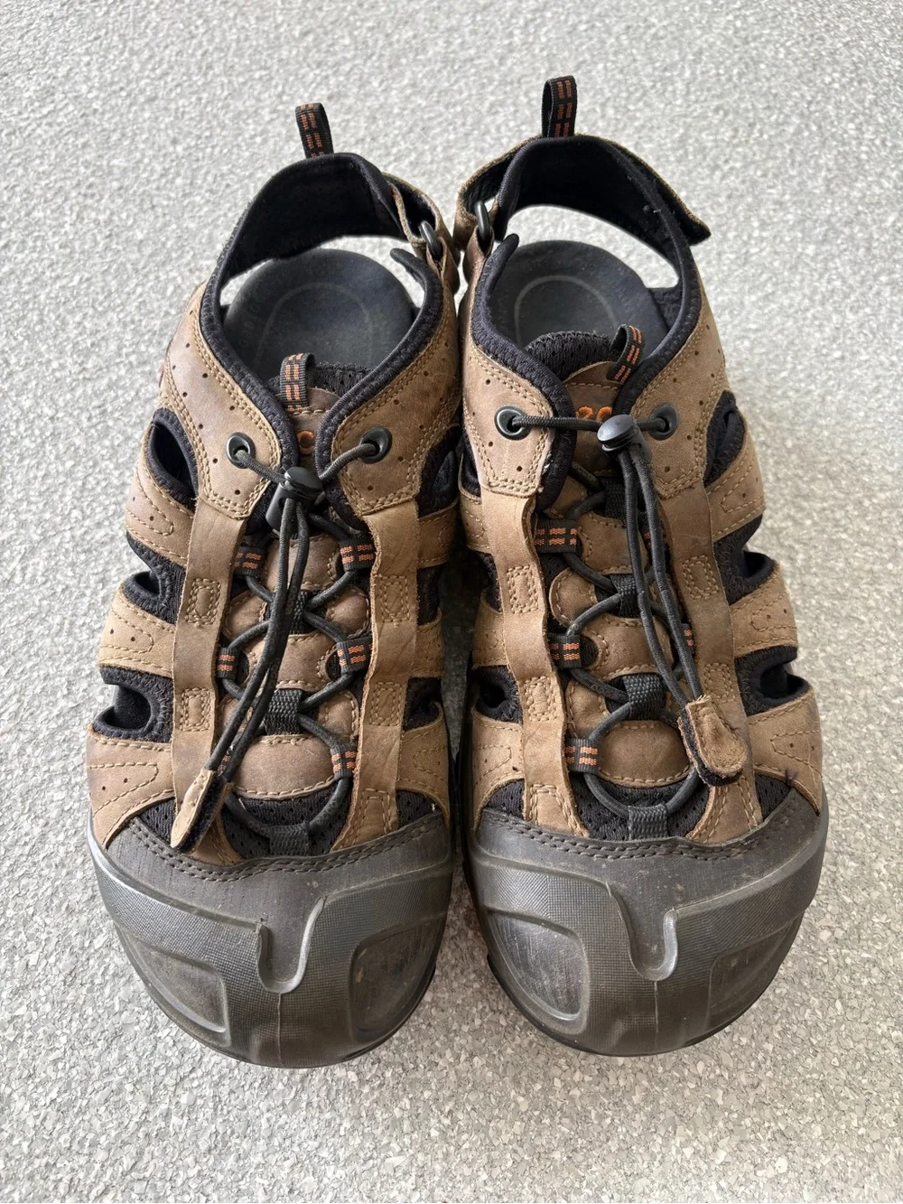 ECCO Men’s Brown Leather Outdoor Sandals size 45 (11.5)